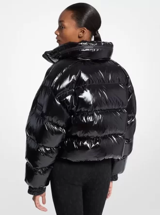 Nylon Ciré Steppjacke