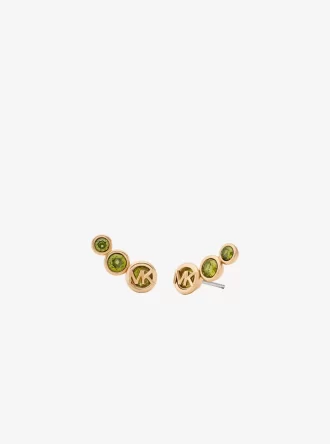 Ohrringe mit Zirkonia-Fassung