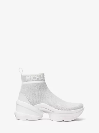 Olympia Metallic Stretch Strickstiefel