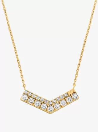 Pavé-Chevron-Halskette