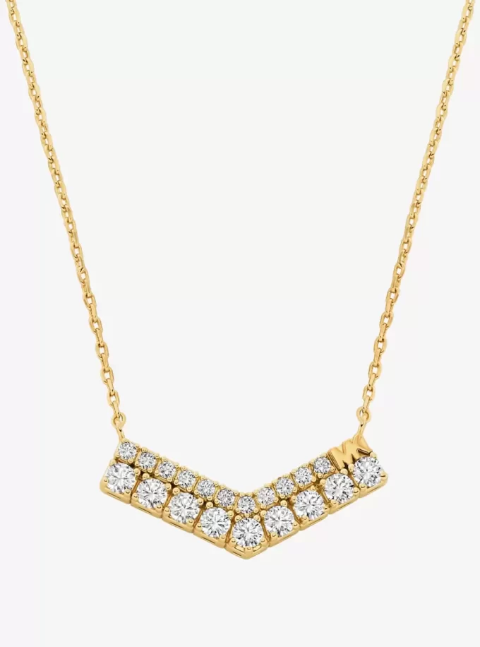 Pavé-Chevron-Halskette