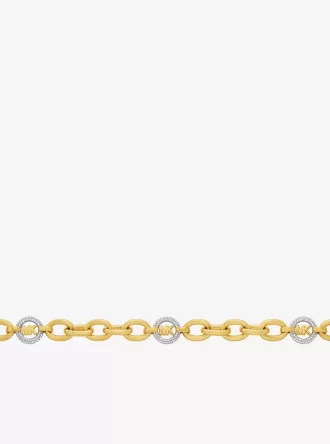 Pavé MK Pop Charm Kettenglieder-Halskette