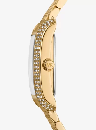 Petite Emery Pavé Gold-Tone Uhr