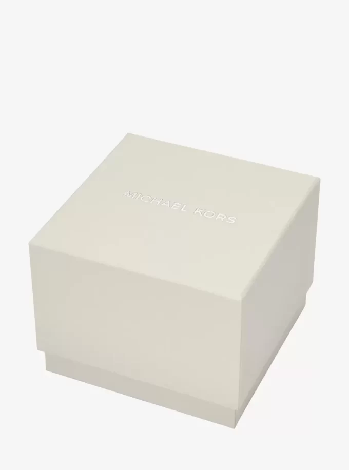 Petite Monroe Uhrenarmband-Set aus goldfarbenem und krokodilgeprägtem Leder