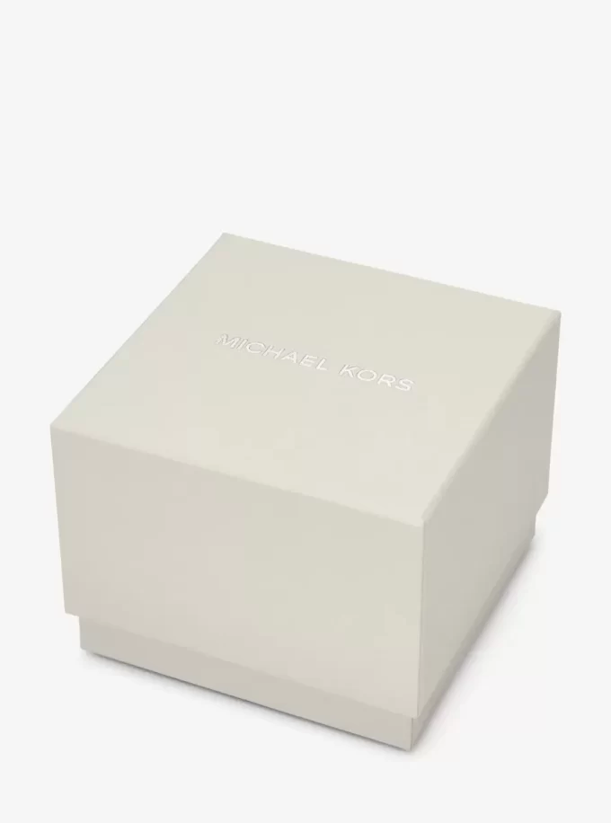 Petite Monroe Zweifarbiges Uhrenarmband-Set aus Leder mit Krokodilprägung