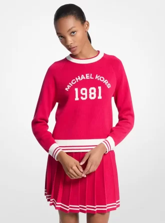 Pullover aus Baumwollmischgewebe mit Logo