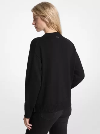 Pullover aus Baumwollmischgewebe mit Logoverzierung