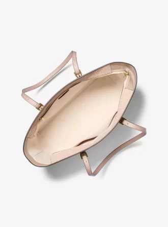 Quinn Große Tragetasche aus Leder mit charakteristischem Logo