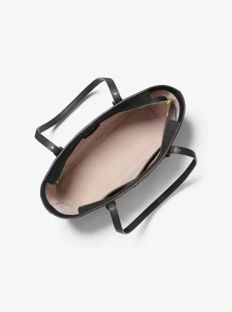 Quinn Medium Tragetasche aus genarbtem Leder