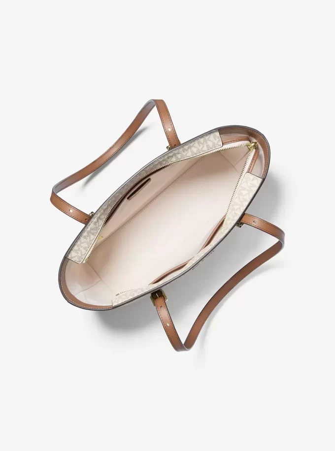 Quinn Medium Tragetasche aus Leder mit charakteristischem Logo