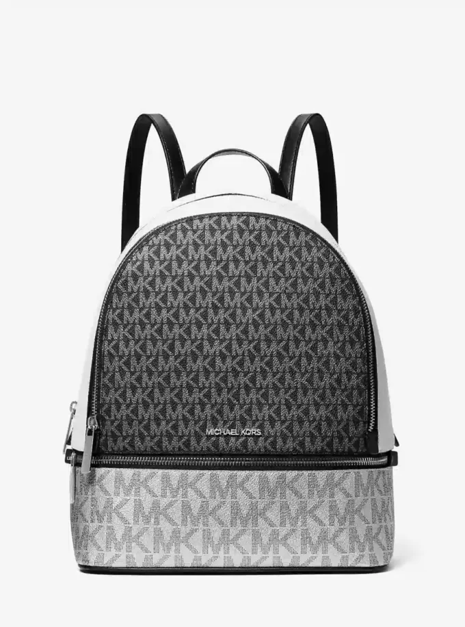 Rhea Medium Metallic Signature Logo Rucksack