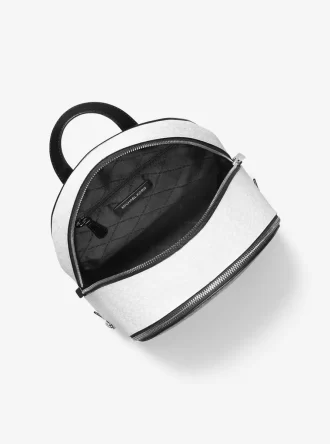 Rhea Medium Metallic Signature Logo Rucksack