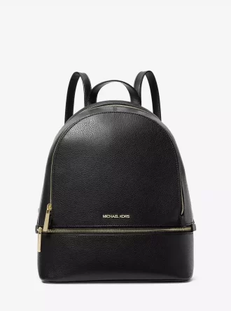 Rhea Rucksack aus genarbtem Leder, mittelgroß