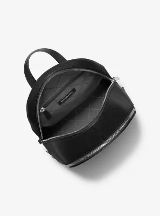 Rhea Rucksack aus genarbtem Leder, mittelgroß