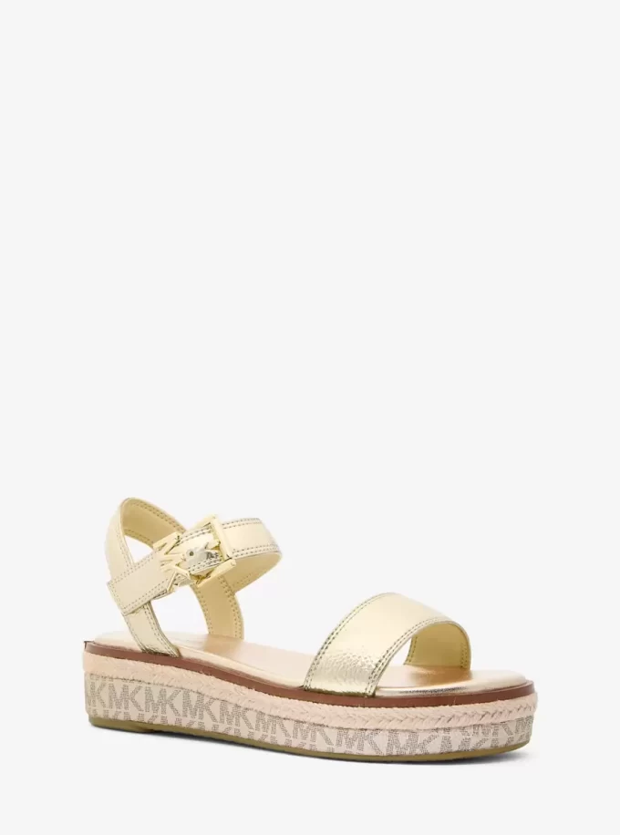 Richie Metallic Plateau-Espadrille-Sandale