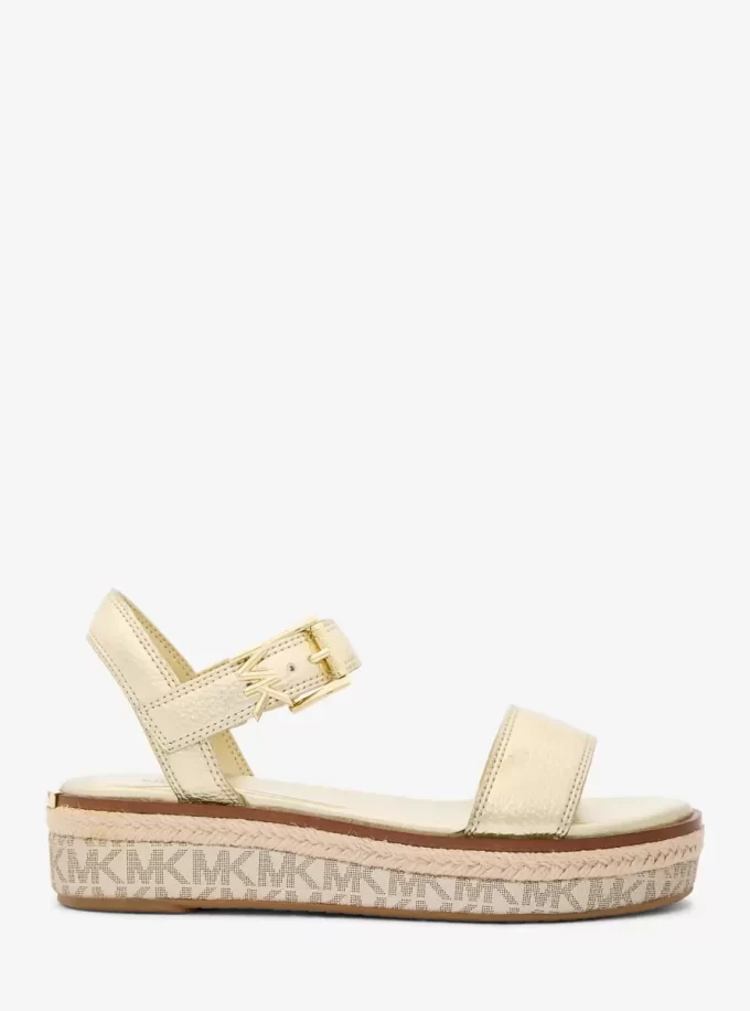 Richie Metallic Plateau-Espadrille-Sandale