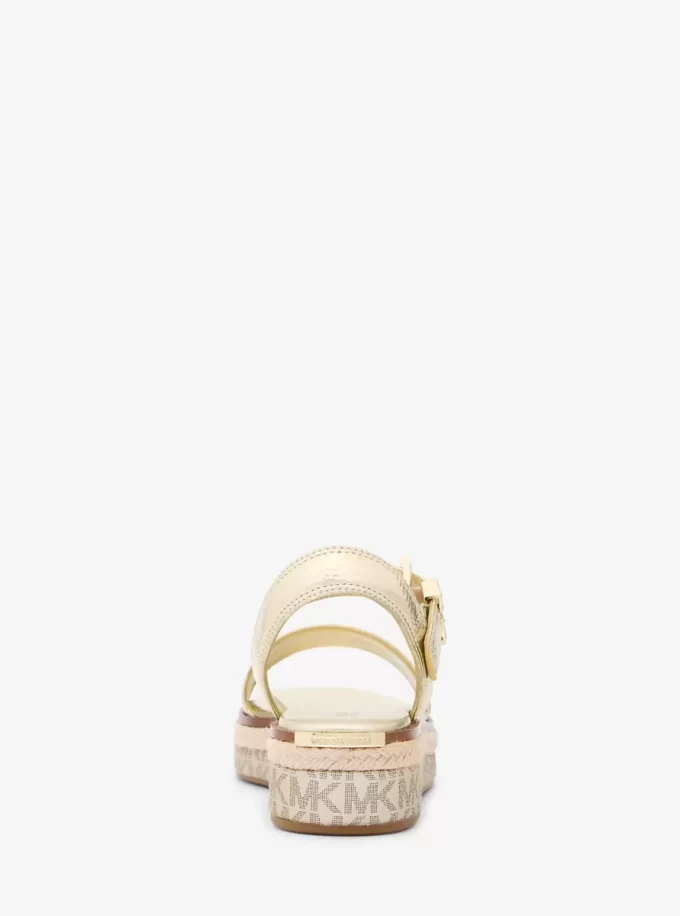 Richie Metallic Plateau-Espadrille-Sandale