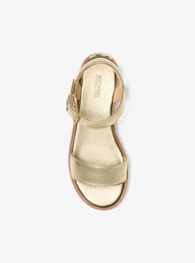 Richie Metallic Plateau-Espadrille-Sandale