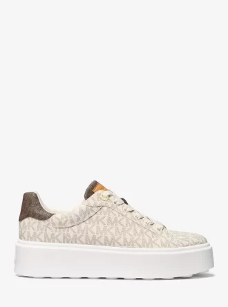 Romey Two-Tone Logo Platform Sneaker