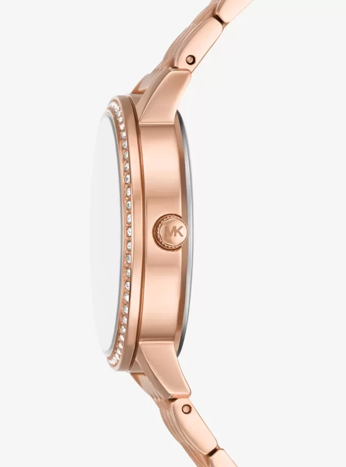Roségoldfarbene Melissa Pavé-Armbanduhr