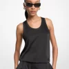 Satin-Tanktop mit Racerback