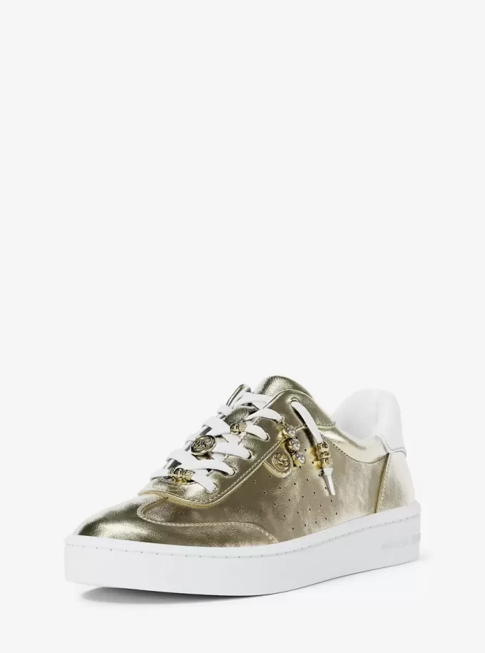 Scotty Sneaker aus verziertem Metallic-Leder Scotty Sneaker aus verziertem Metallic-Leder