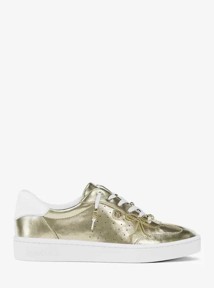 Scotty Sneaker aus verziertem Metallic-Leder Scotty Sneaker aus verziertem Metallic-Leder