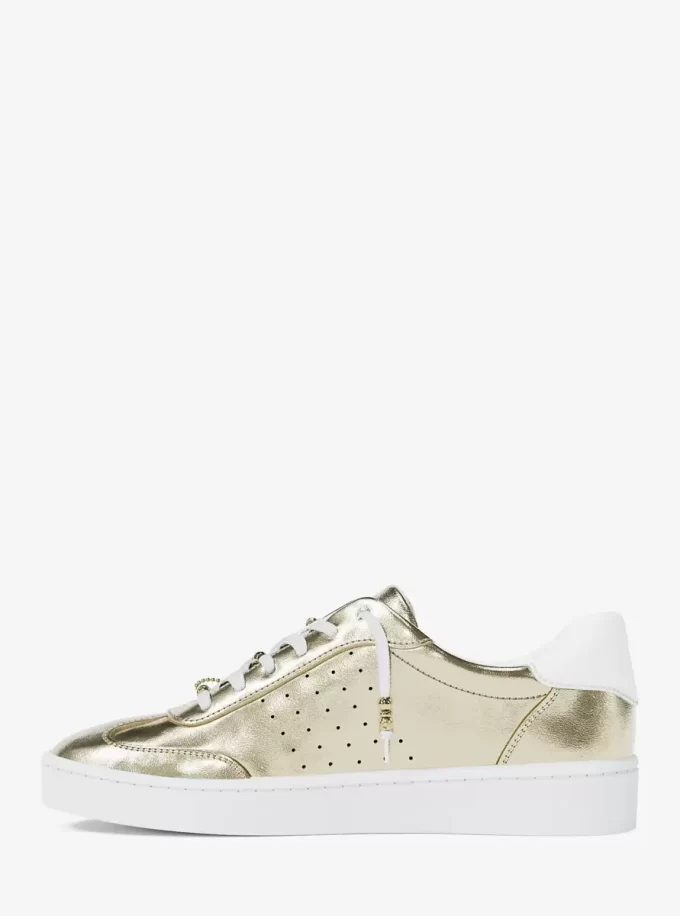 Scotty Sneaker aus verziertem Metallic-Leder Scotty Sneaker aus verziertem Metallic-Leder
