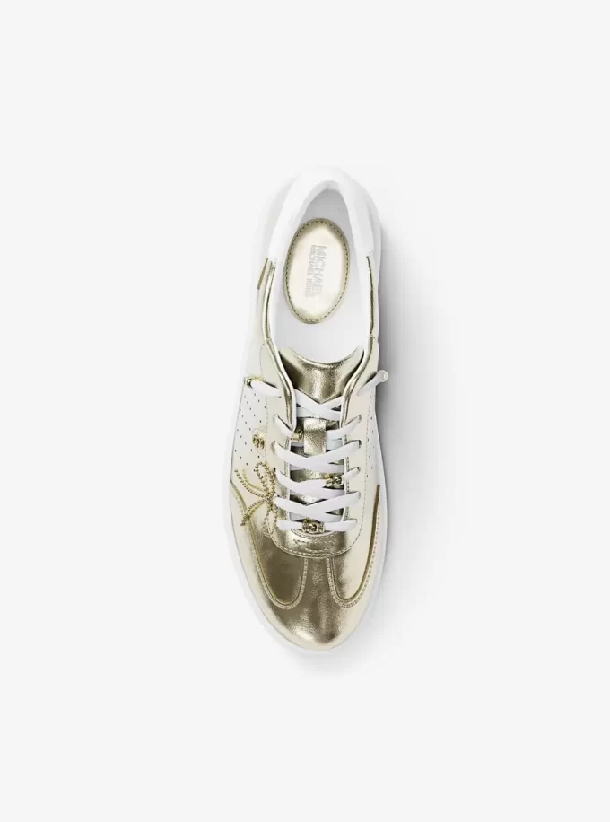 Scotty Sneaker aus verziertem Metallic-Leder Scotty Sneaker aus verziertem Metallic-Leder