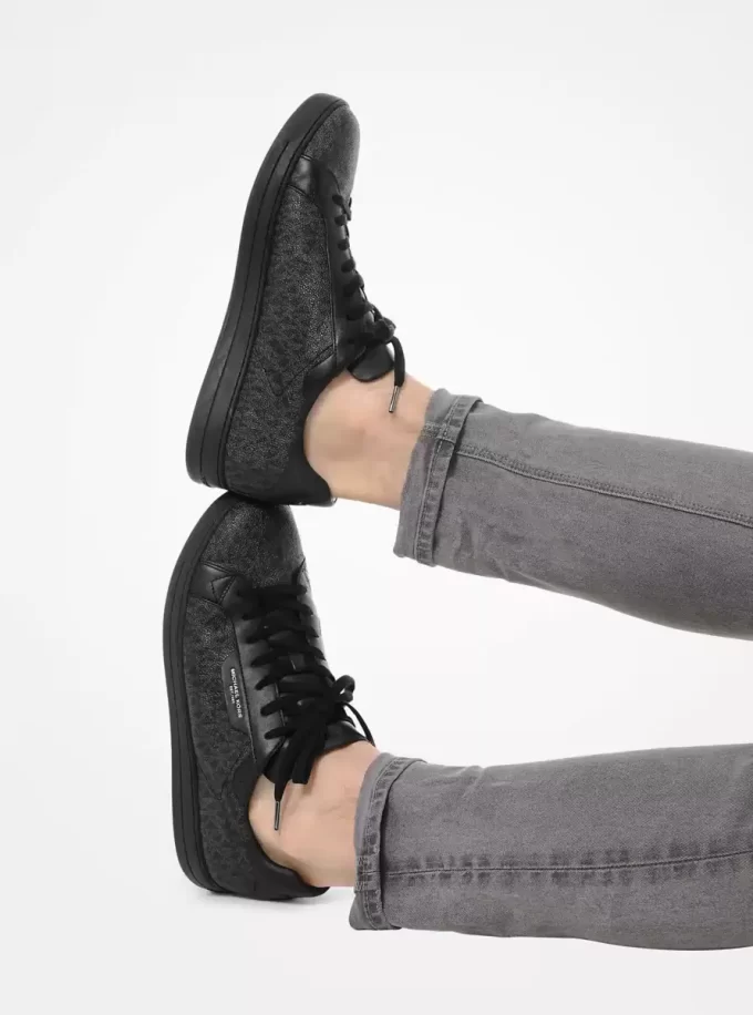 Seating Logo und Leder-Sneaker