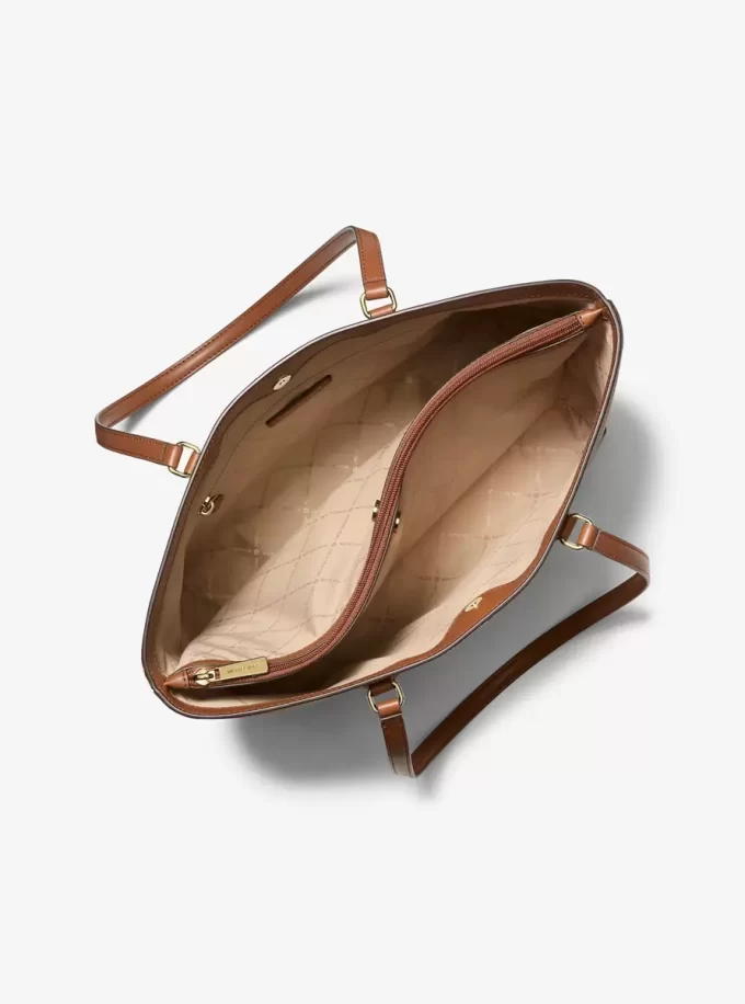 Sheila Große zweifarbige Tragetasche mit charakteristischem Logo