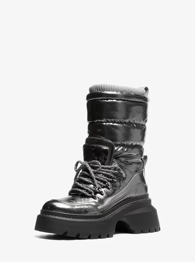 Shiloh Metallic Mixed-Media Boot