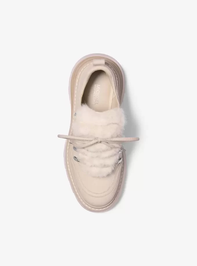 Shiloh Nubuk- und Kunstfell-Plateau-Stiefel