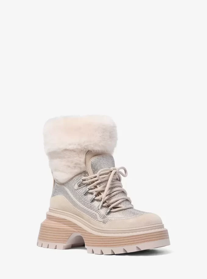 Shiloh Verzierter Mixed-Media-Stiefel