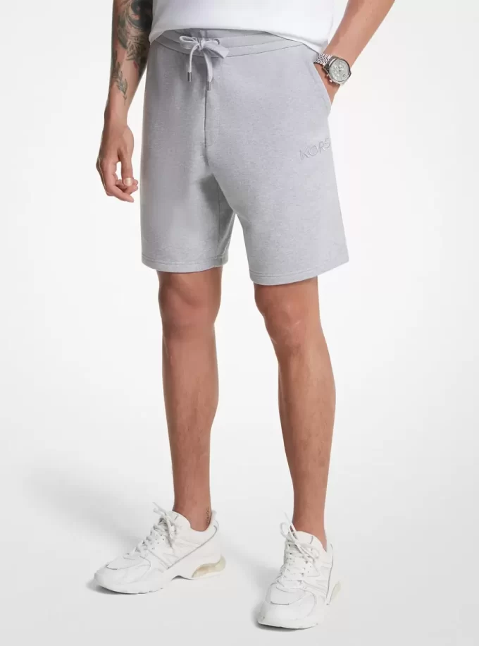 Shorts aus Baumwollmischgewebe (French Terry)