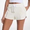 Shorts aus Baumwollmischgewebe mit Logoprint
