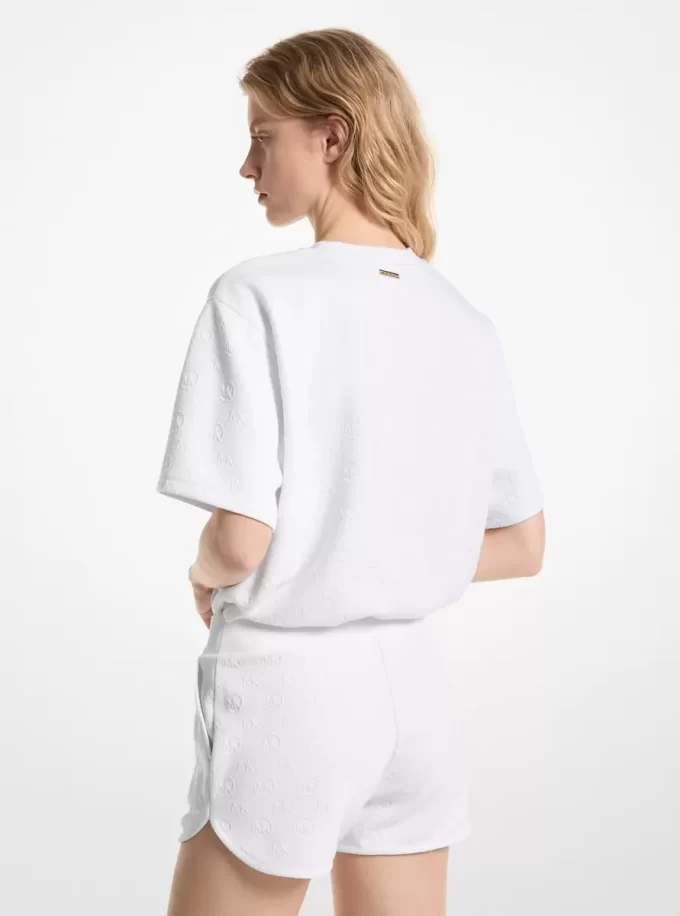 Shorts mit Logo-Jacquard-Strick