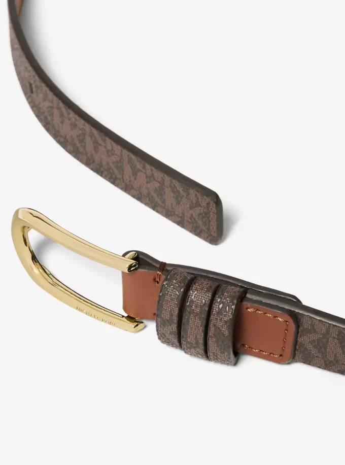 Skinny-Gürtel mit Signature-Logo