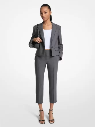 Stretch-Woll-Cropped-Hose