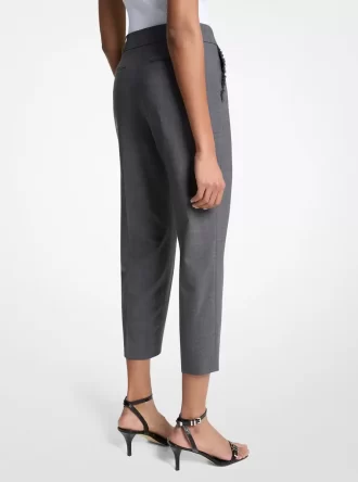 Stretch-Woll-Cropped-Hose