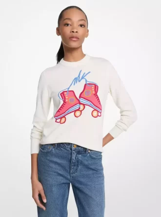 Strickpullover mit Grafik