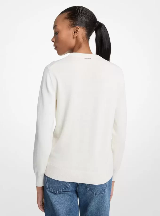 Strickpullover mit Grafik