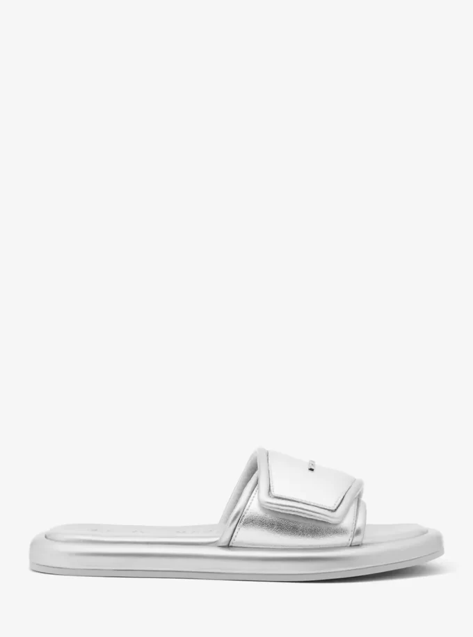Suki Metallic Slide Sandale