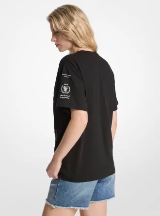 Baumwoll-T-Shirt „Hunger stoppen“