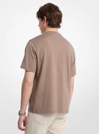 T-Shirt aus Baumwolljersey mit Logoprägung