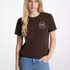 T-Shirt aus Bio-Baumwolle mit Logoverzierung