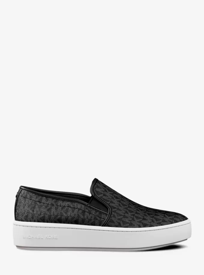 Teddi Signature-Logo-Slip-On-Sneaker
