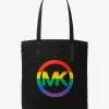 Tragetasche aus Baumwolle mit PRIDE-Regenbogenlogo Tragetasche aus Baumwolle mit PRIDE-Regenbogenlogo