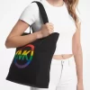 Tragetasche aus Baumwolle mit PRIDE-Regenbogenlogo Tragetasche aus Baumwolle mit PRIDE-Regenbogenlogo