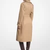 Trenchcoat aus Baumwollmischgewebe mit Gürtel